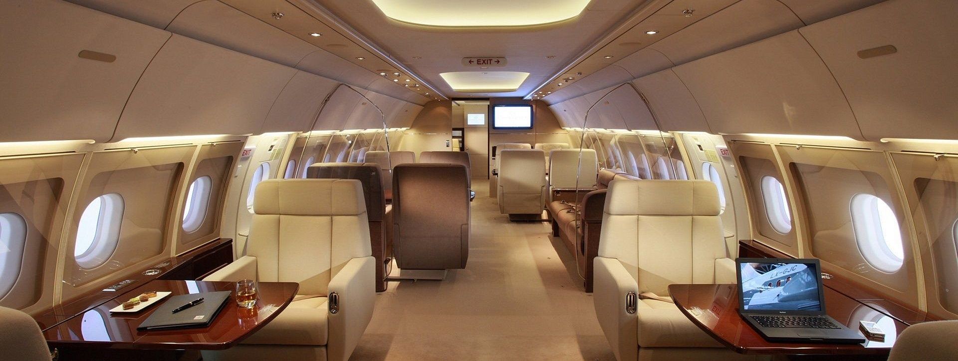 volo privato sull'Airbus 318 Elite
